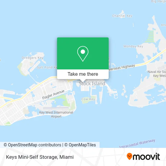 Keys Mini-Self Storage map