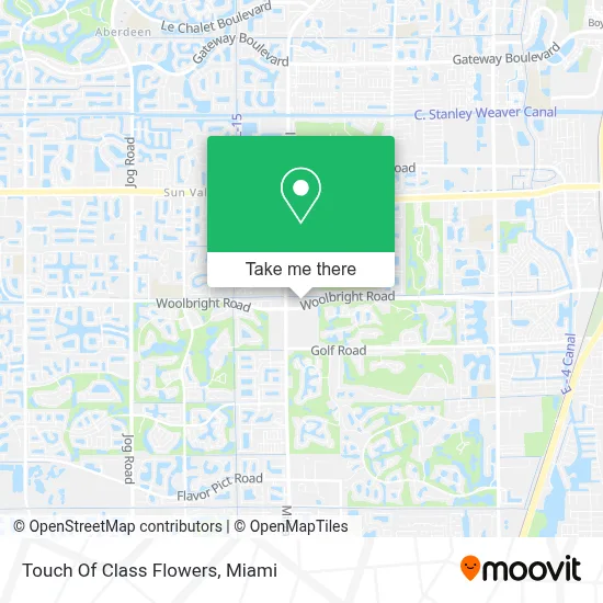 Touch Of Class Flowers map