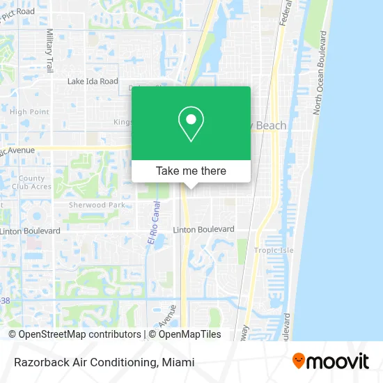Razorback Air Conditioning map
