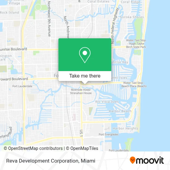 Reva Development Corporation map