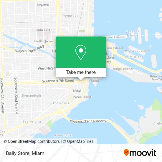 Bally Store map