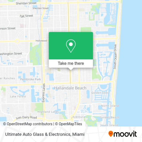 Ultimate Auto Glass & Electronics map