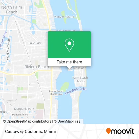 Castaway Customs map