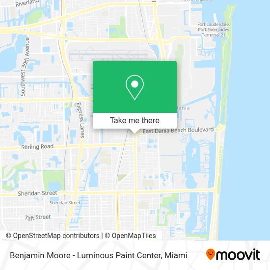 Benjamin Moore - Luminous Paint Center map