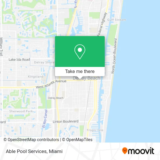 Able Pool Services map