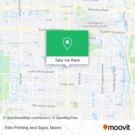 Elite Printing And Signs map