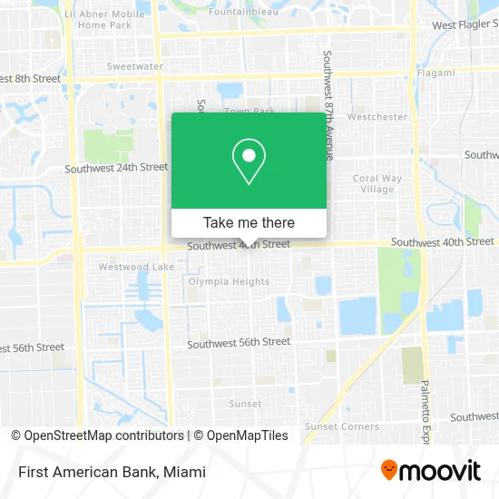 First American Bank map