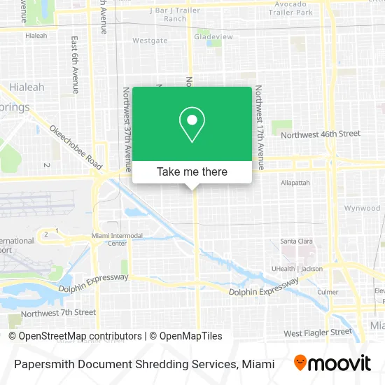 Papersmith Document Shredding Services map