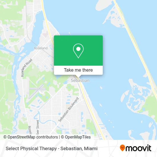 Select Physical Therapy - Sebastian map