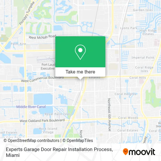 Experts Garage Door Repair Installation Process map
