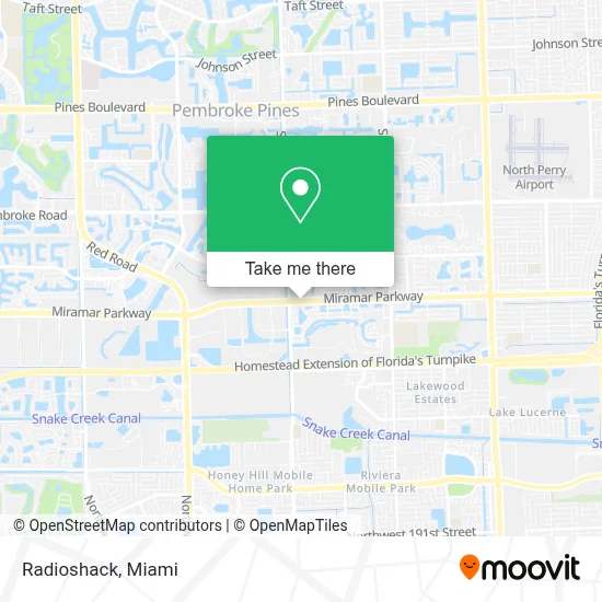 Radioshack map