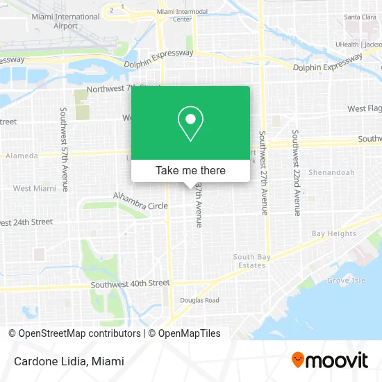 Cardone Lidia map