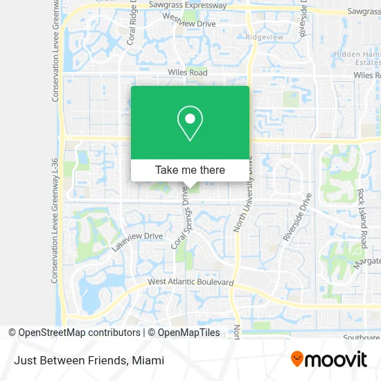 Just Between Friends map