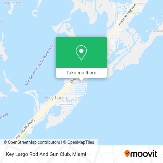 Key Largo Rod And Gun Club map