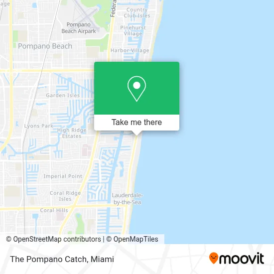 The Pompano Catch map
