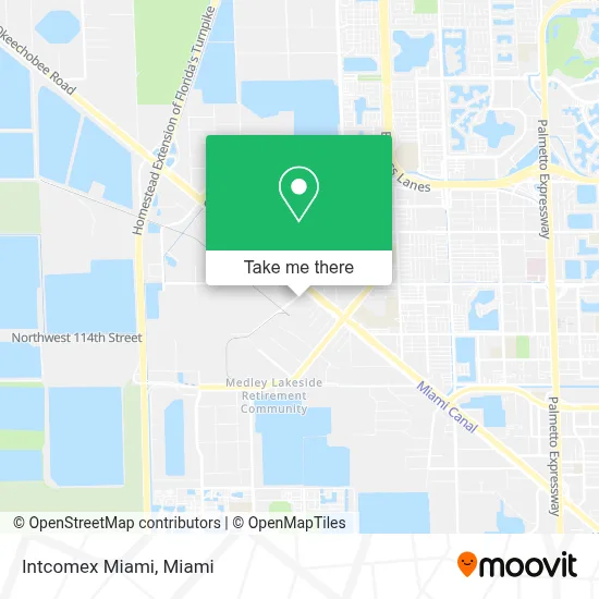 Intcomex Miami map