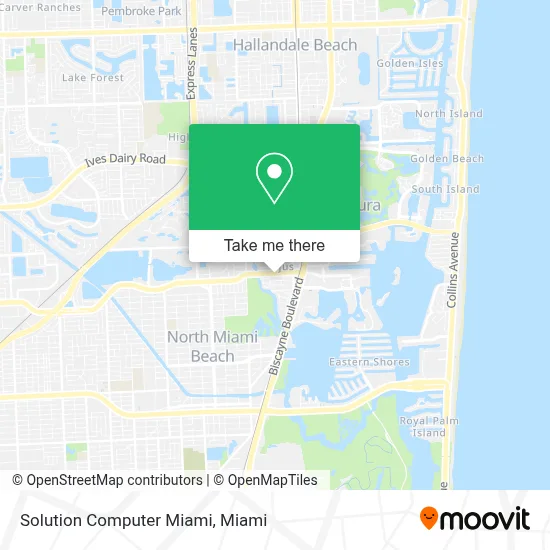 Mapa de Solution Computer Miami