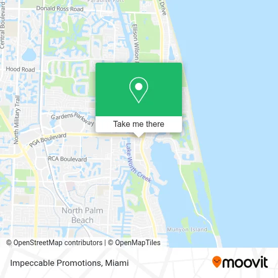 Impeccable Promotions map