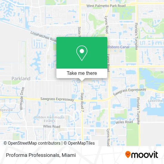 Proforma Professionals map