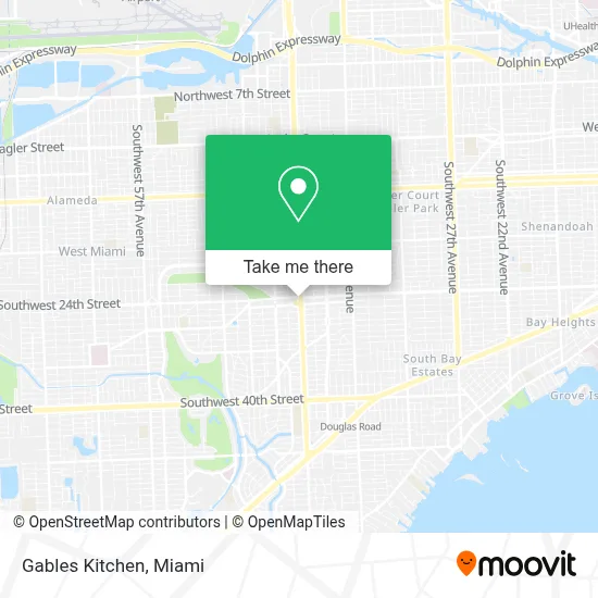 Gables Kitchen map