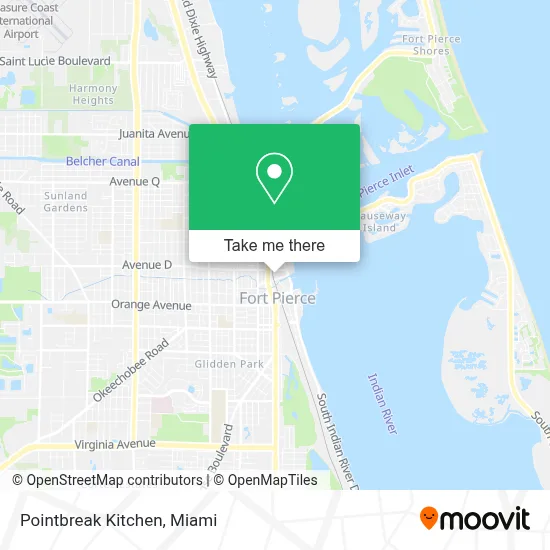 Pointbreak Kitchen map