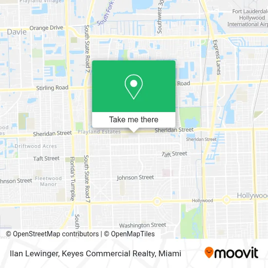 Ilan Lewinger, Keyes Commercial Realty map