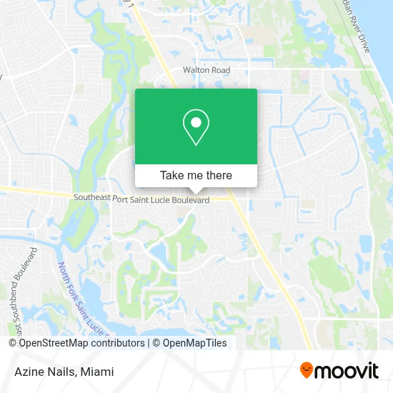 Azine Nails map
