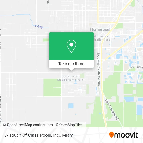 A Touch Of Class Pools, Inc. map