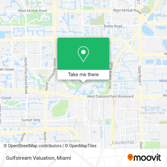Gulfstream Valuation map