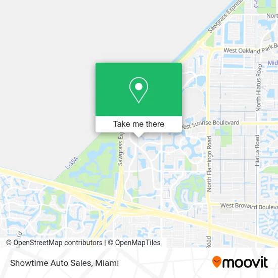 Showtime Auto Sales map