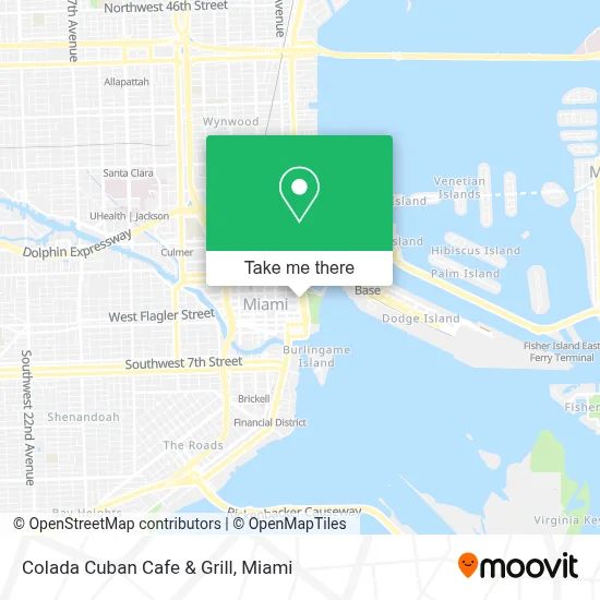 Colada Cuban Cafe & Grill map