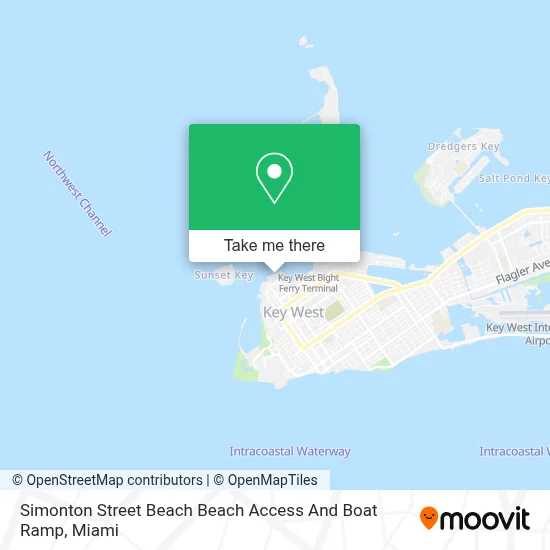 Simonton Street Beach Beach Access And Boat Ramp map