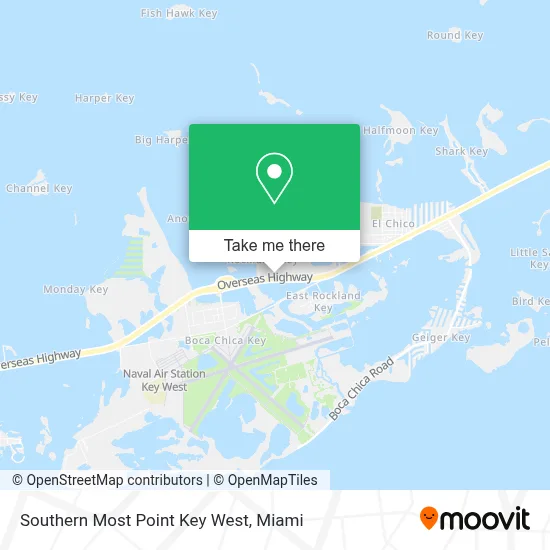 Southern Most Point Key West map