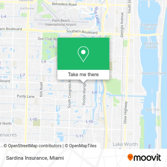 Sardina Insurance map