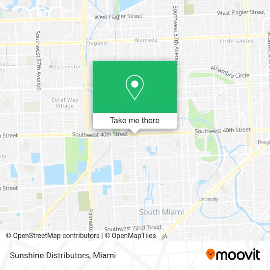 Sunshine Distributors map