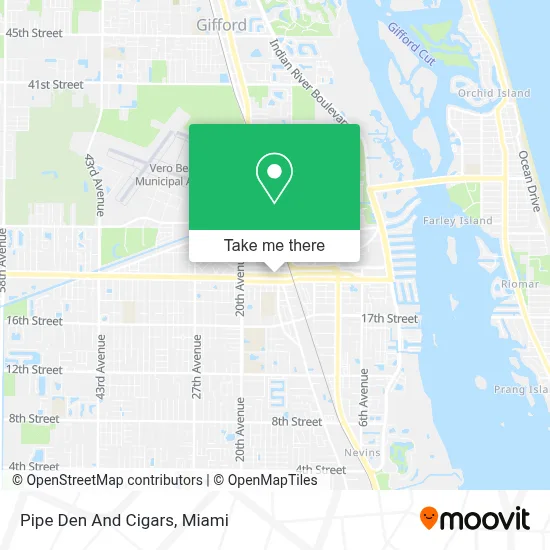 Pipe Den And Cigars map