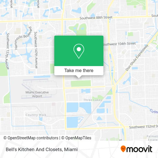 Bell's Kitchen And Closets map