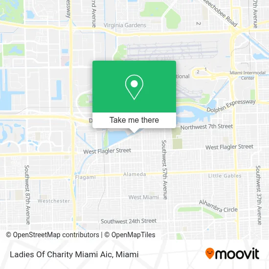 Ladies Of Charity Miami Aic map