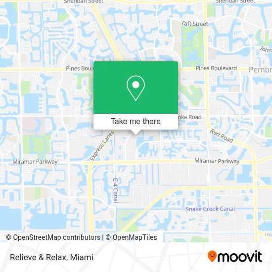 Relieve & Relax map
