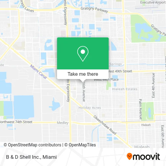 B & D Shell Inc. map