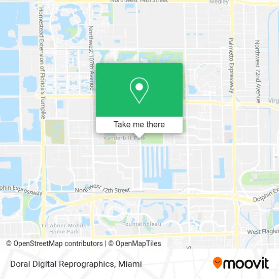 Doral Digital Reprographics map
