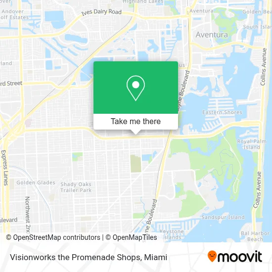 Visionworks the Promenade Shops map