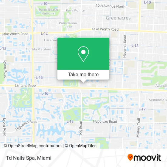 Td Nails Spa map
