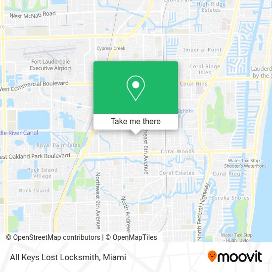 All Keys Lost Locksmith map