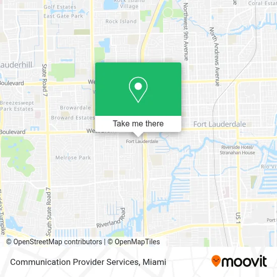 Communication Provider Services map