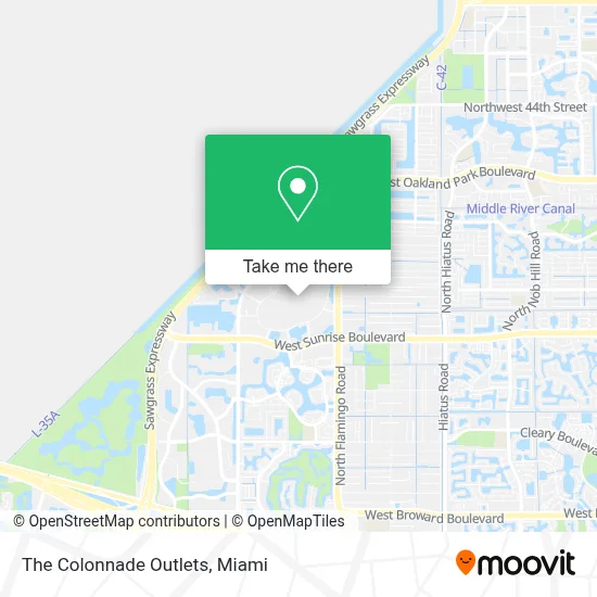 The Colonnade Outlets map