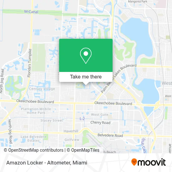 Amazon Locker - Altometer map