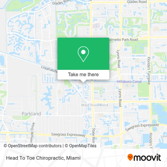 Head To Toe Chiropractic map