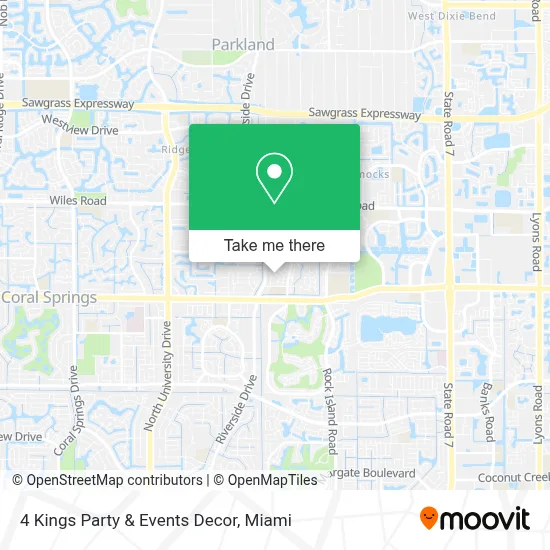 4 Kings Party & Events Decor map