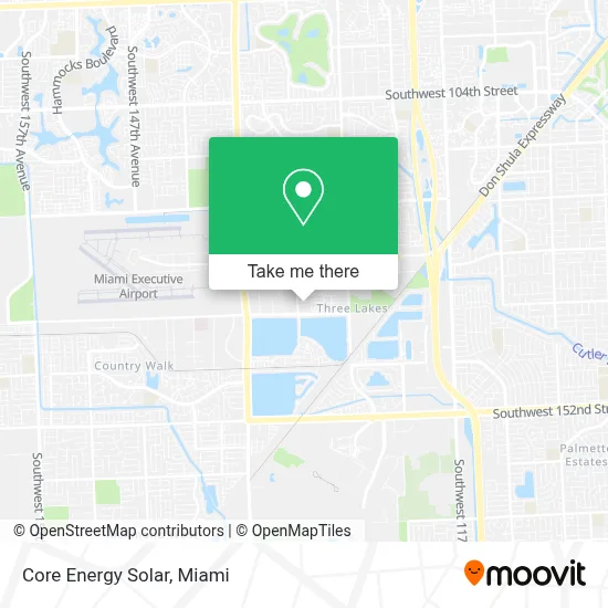 Core Energy Solar map